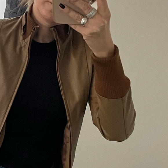 LEATHER bomber jacket - Picture 10 of 10